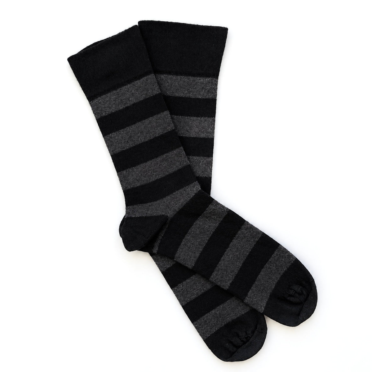 Black striped Alpaca Merino comfort socks – Australian Made