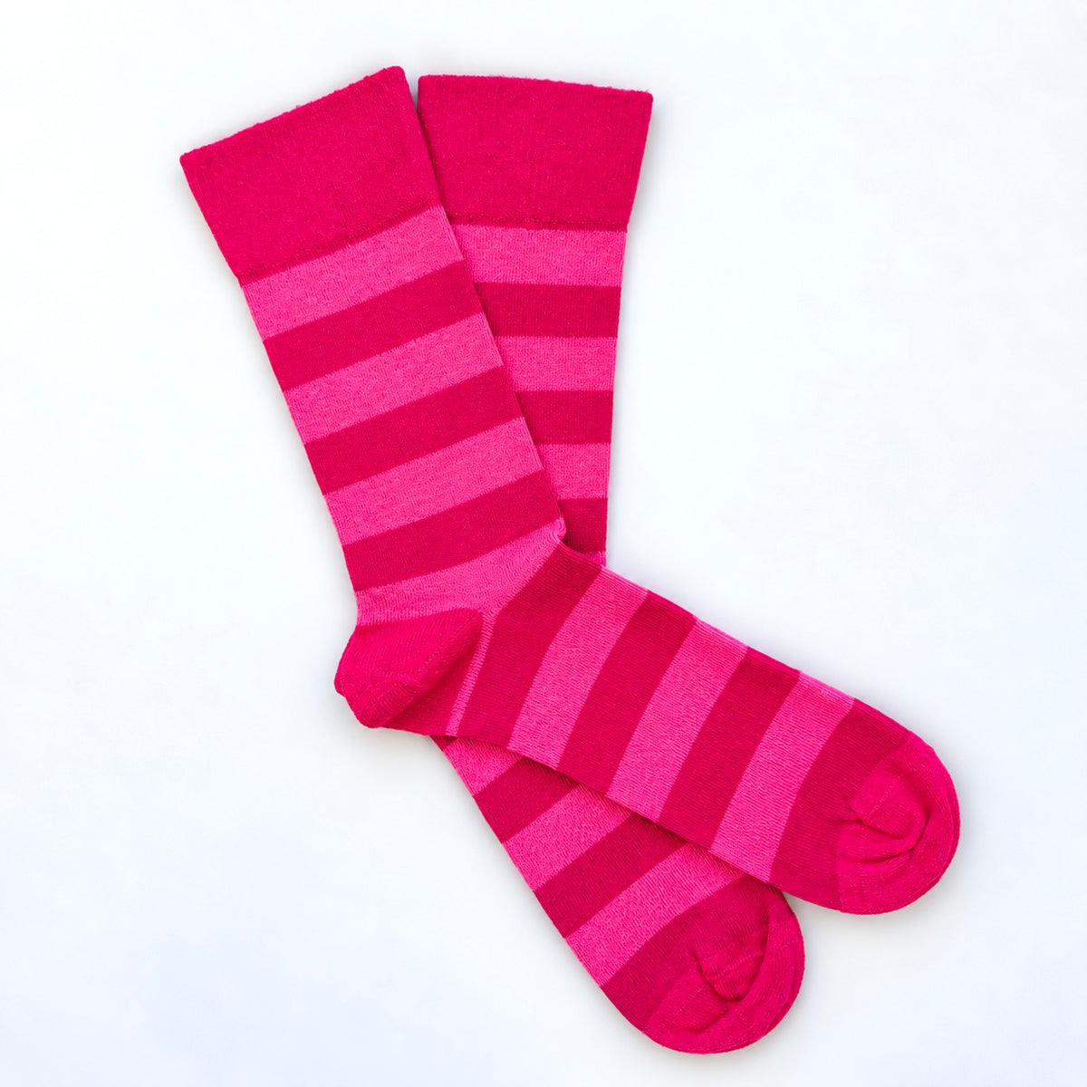 Fuchsia striped Alpaca Merino comfort socks – Australian Made