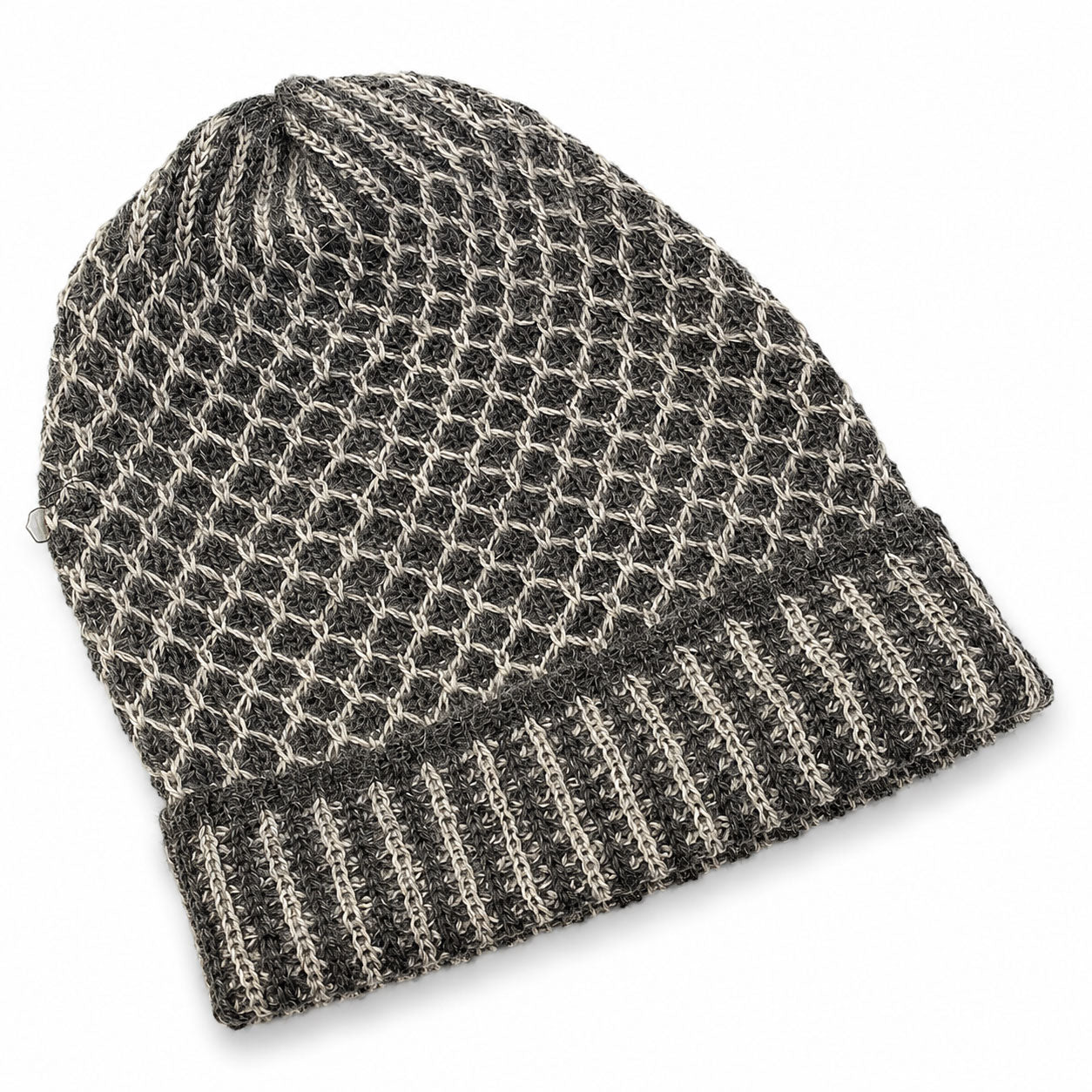 Lightweight alpaca winter beanie with a warm, breathable knit.