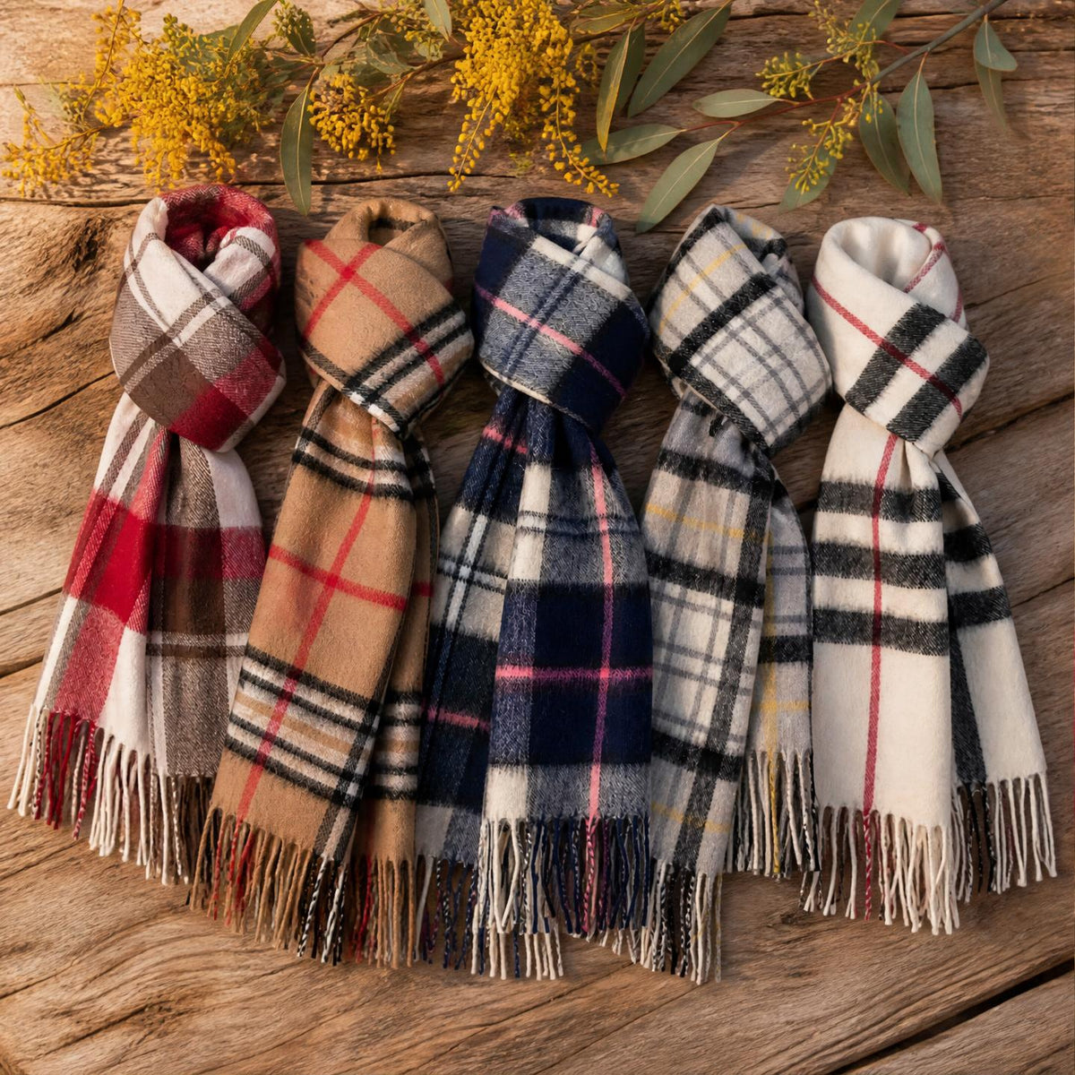 Soft alpaca scarf and neckwear collection made in Australia