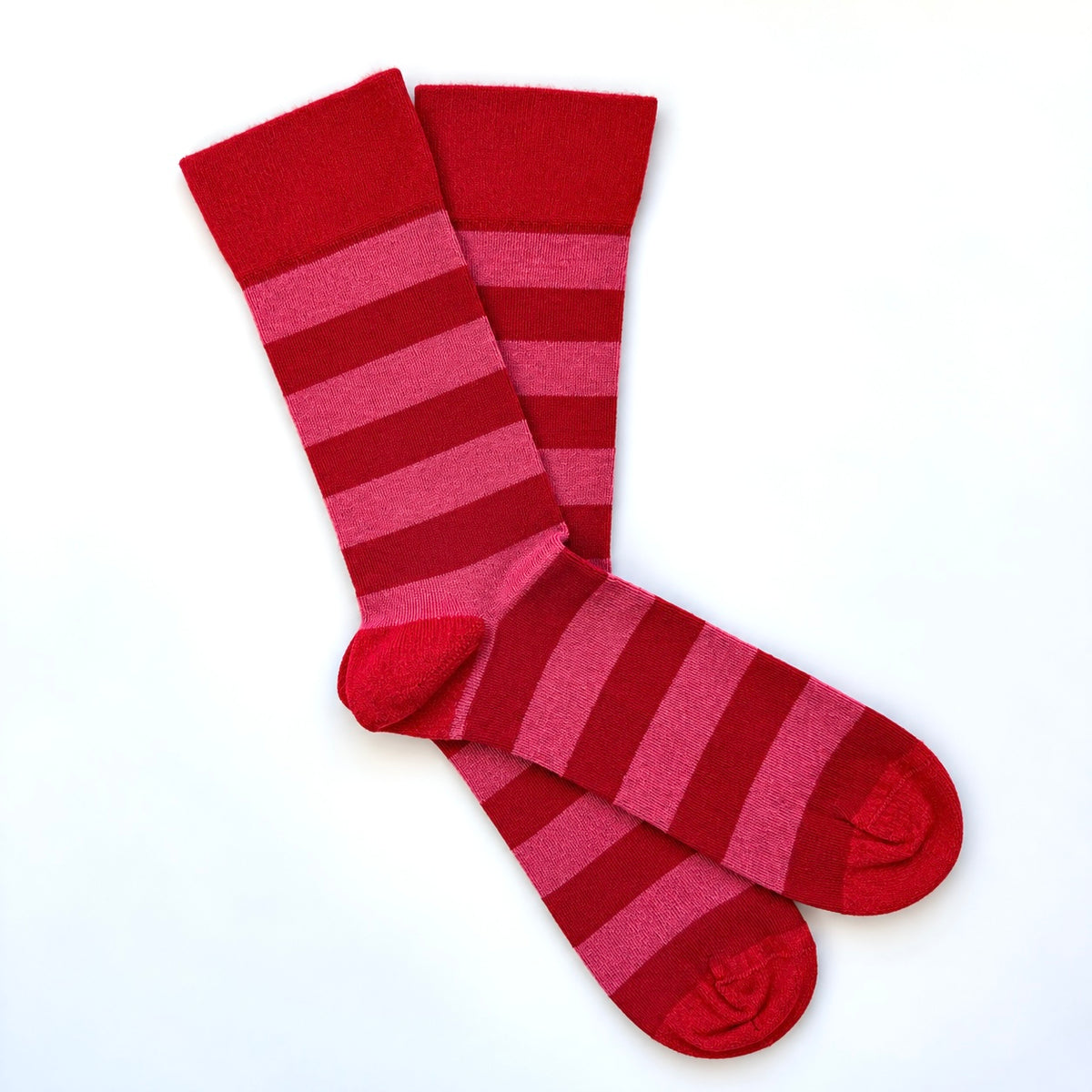 Red striped Alpaca Merino comfort socks – Australian Made