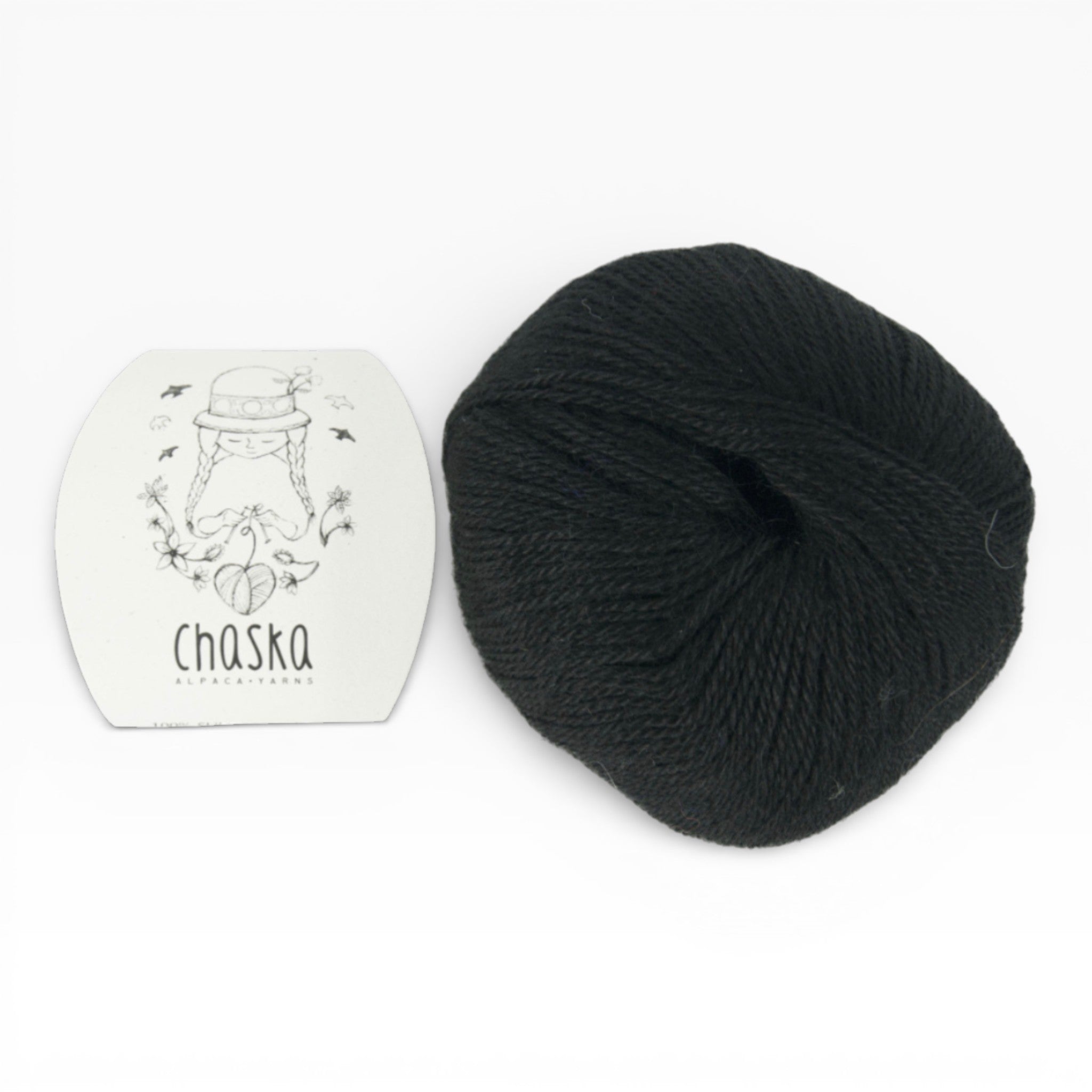 Chaska 4Ply Alpaca Yarn Black