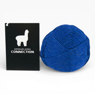 Australian Alpaca Connection 8 Ply 100% Alpaca Yarn - Bright Blue