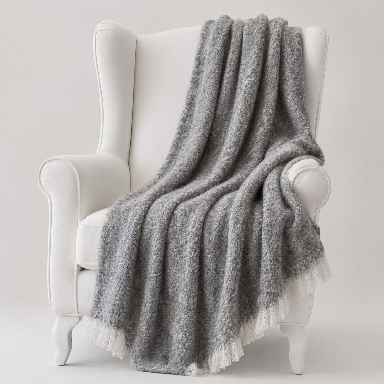 Brushed alpaca blanket made in New Zealand, cosy winter gift.