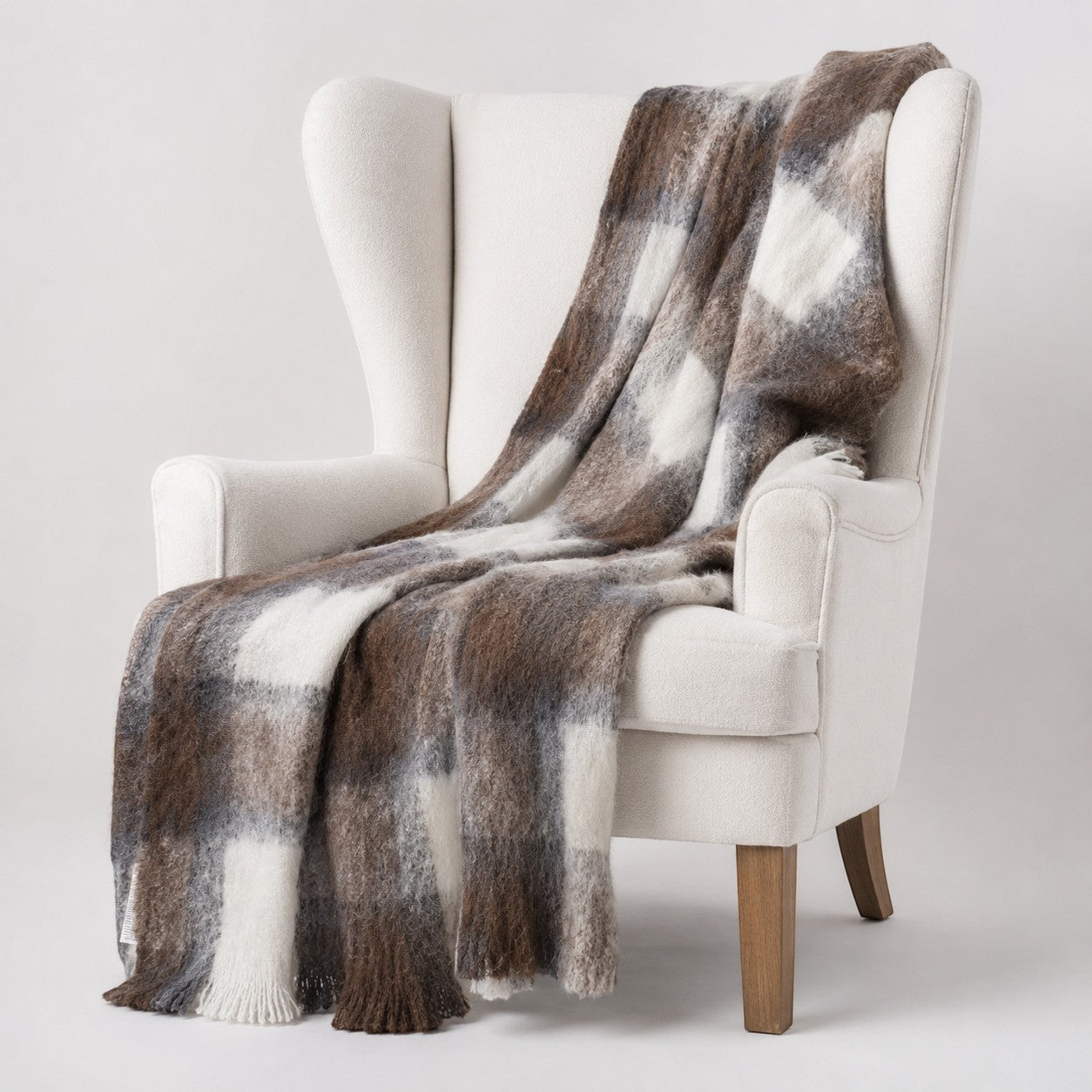 Cosy alpaca throw blanket for winter, made in New Zealand using Australian alpaca.