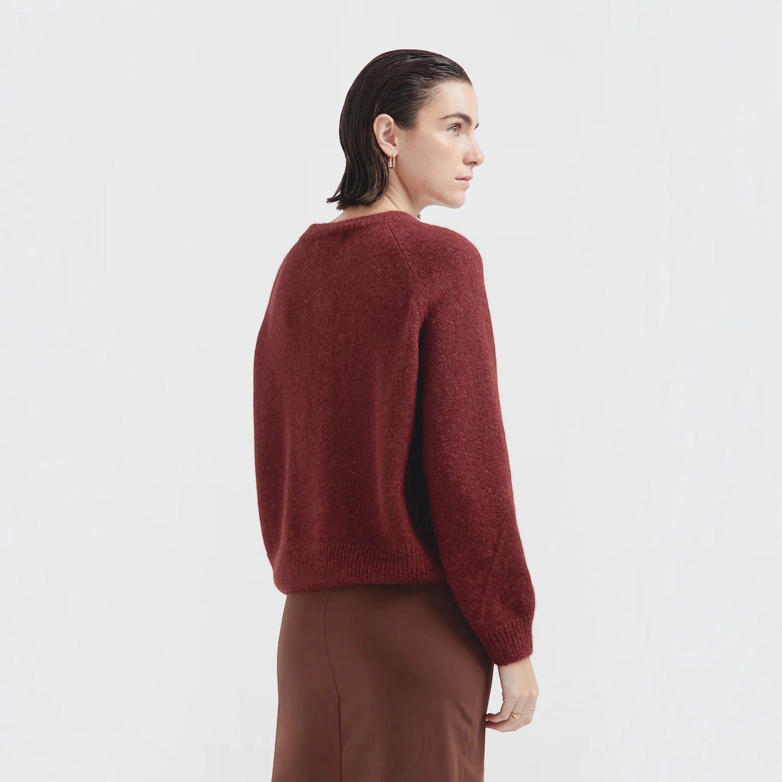 Kuna Celeste alpaca blend cardigan with soft texture and relaxed silhouette