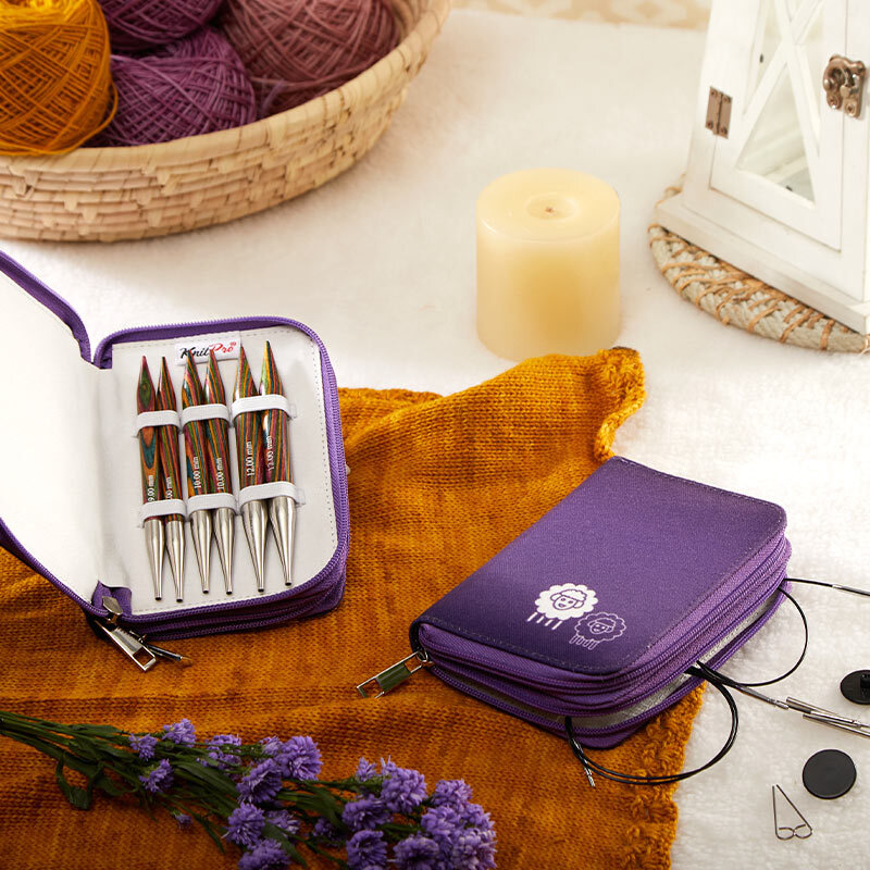 KnitPro Chunky circular needle set, practical tool for bulky knitwear projects.