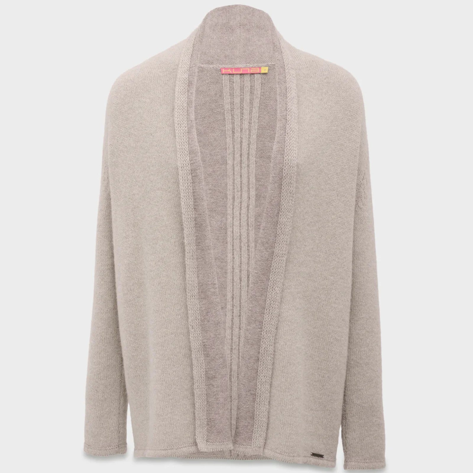 Women’s Coralie Baby Alpaca open-front cardigan with draped collar
