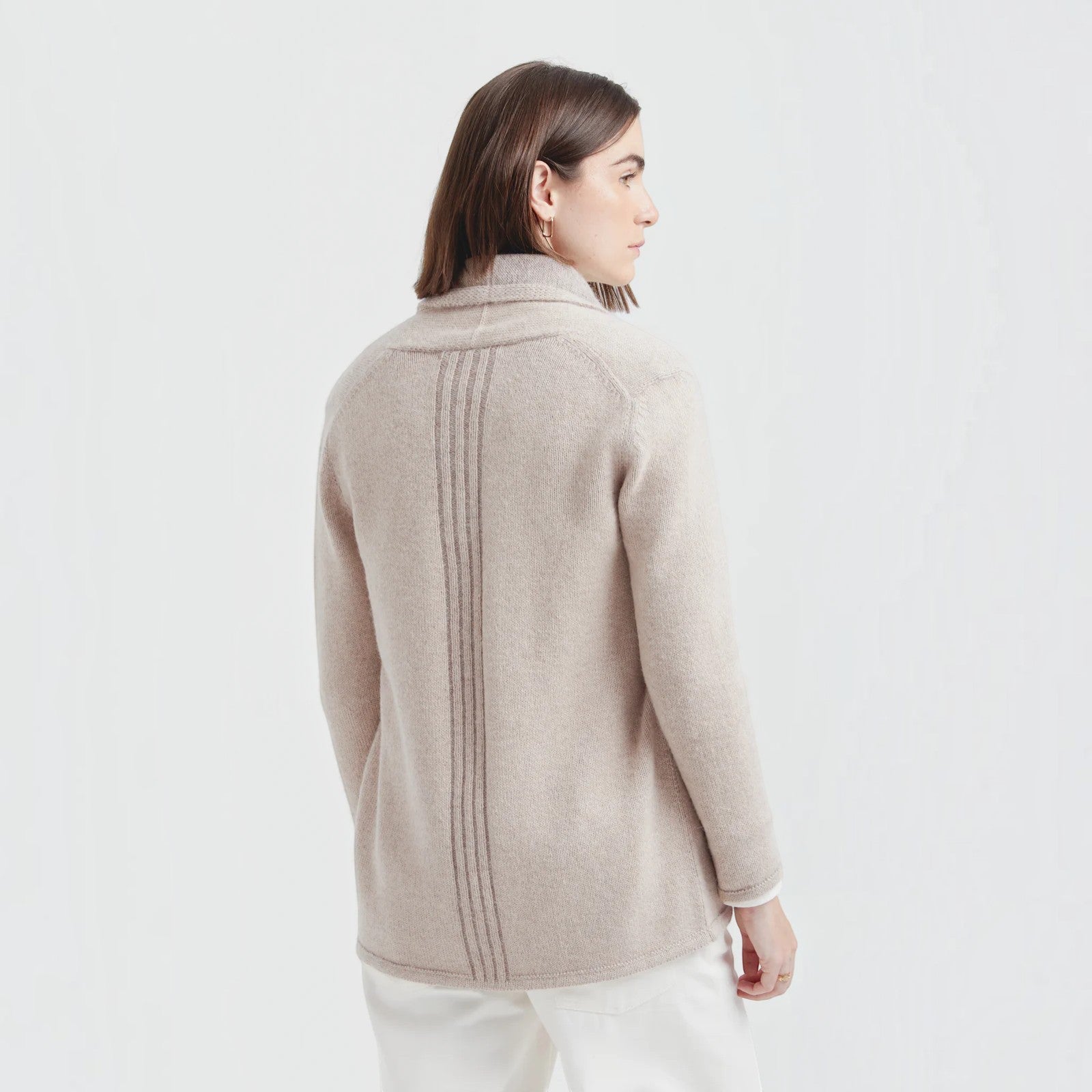 Coralie luxury alpaca cardigan with soft flowing silhouette