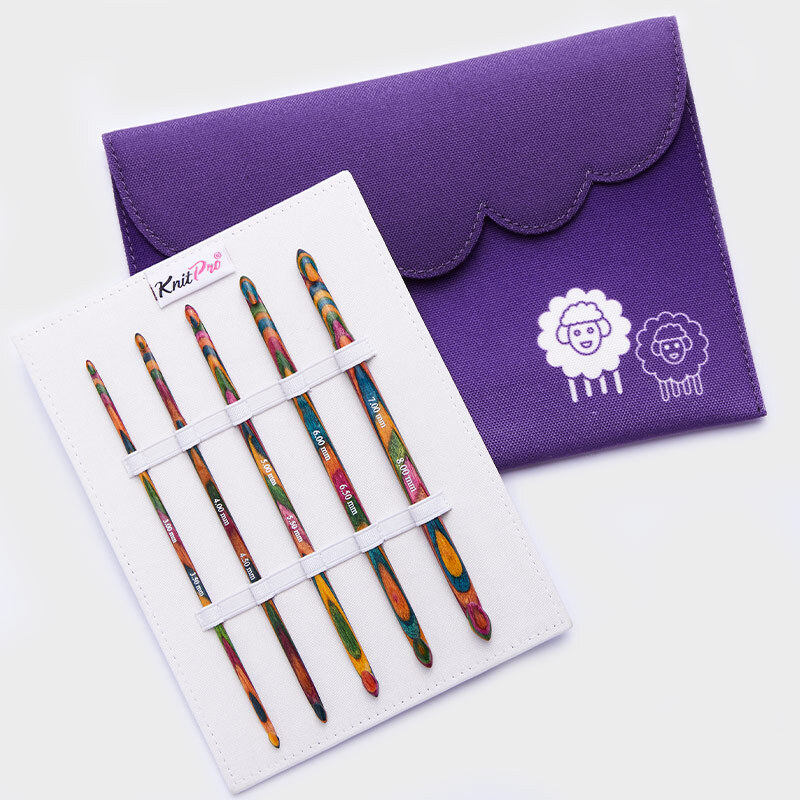 KnitPro crochet hooks set for scarves, blankets, garments and accessories