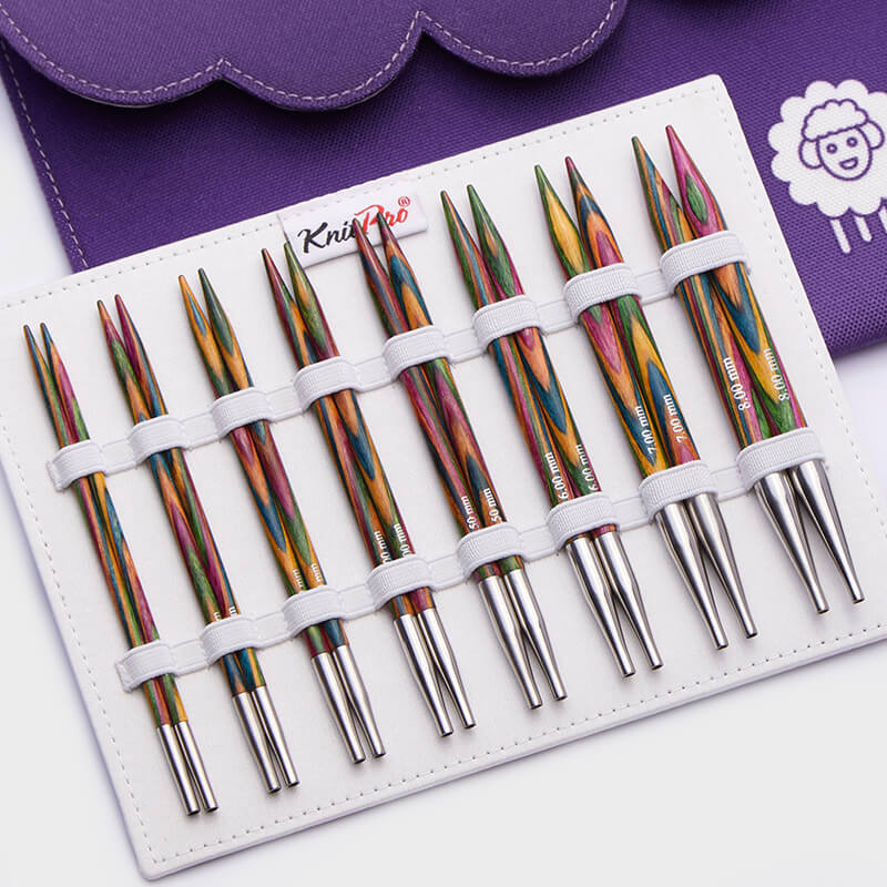 KnitPro Deluxe interchangeable circular needle set for experienced knitters.