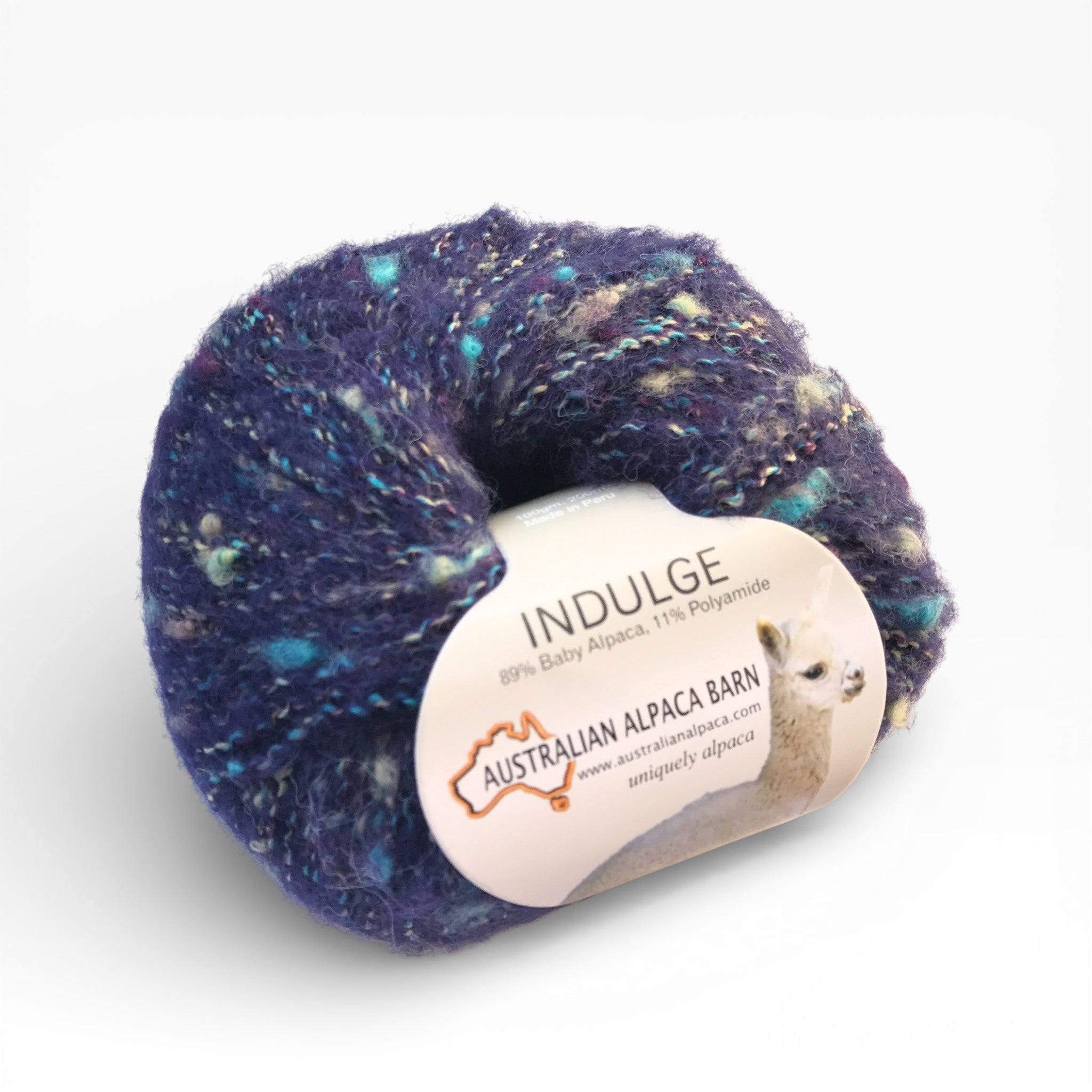 Navy textured Indulge yarn made with soft alpaca fibre