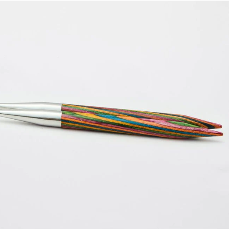 KnitPro interchangeable knitting needles for circular knitting projects.