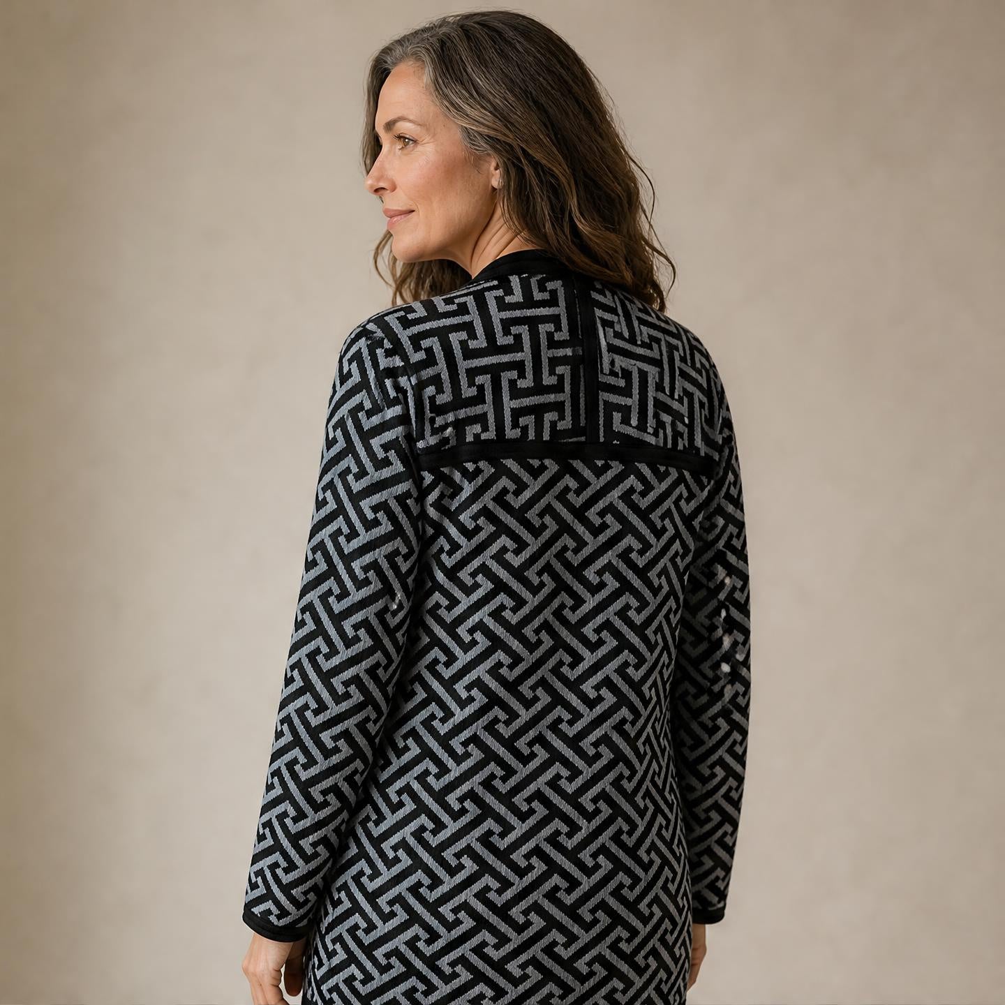 Madrid alpaca cardigan styled for everyday winter wear