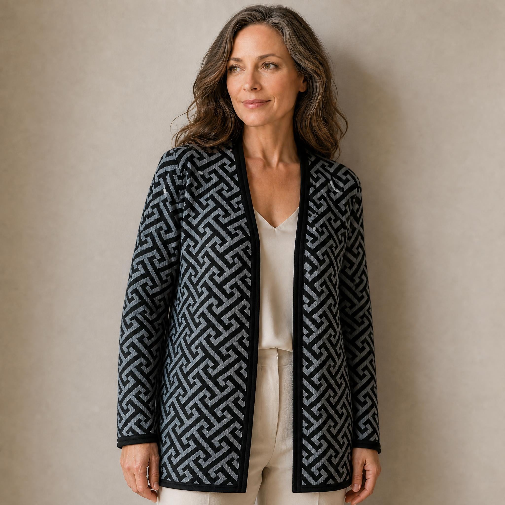 Madrid women’s open cardigan crafted from soft alpaca fibre