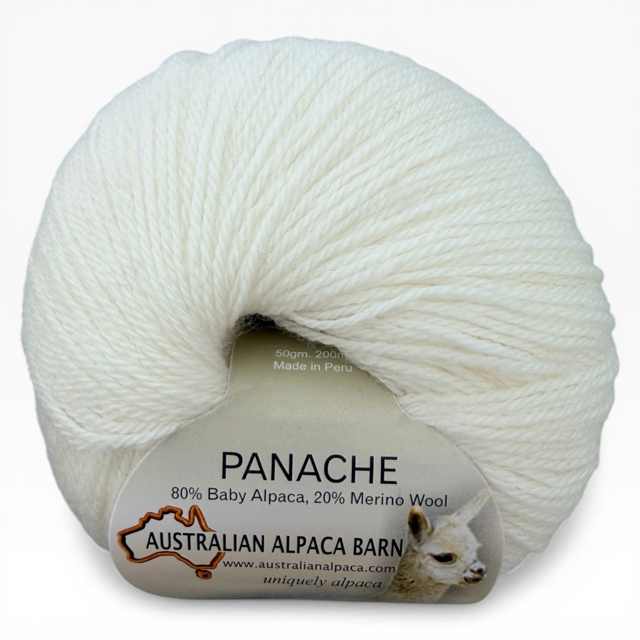 Panache 4ply yarn for cardigans, scarves and delicate knits in cream.