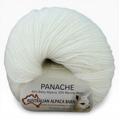 Panache 4 Ply Baby Alpaca Yarn - Ecru