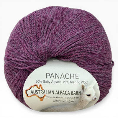 Panache 4 Ply Baby Alpaca Yarn - Grape Mélange