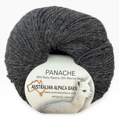 Panache 4 Ply Baby Alpaca Yarn - Steel Grey