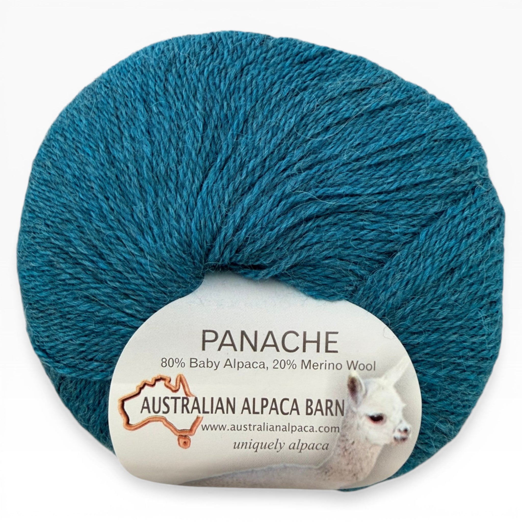 Soft Panache 4ply alpaca merino yarn for knitting in Turquoise