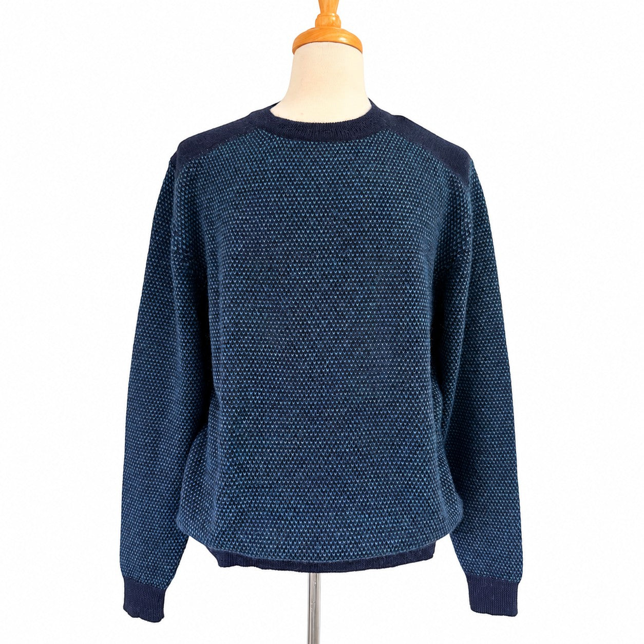 Soft alpaca sweater for men, cosy cold weather wardrobe staple.