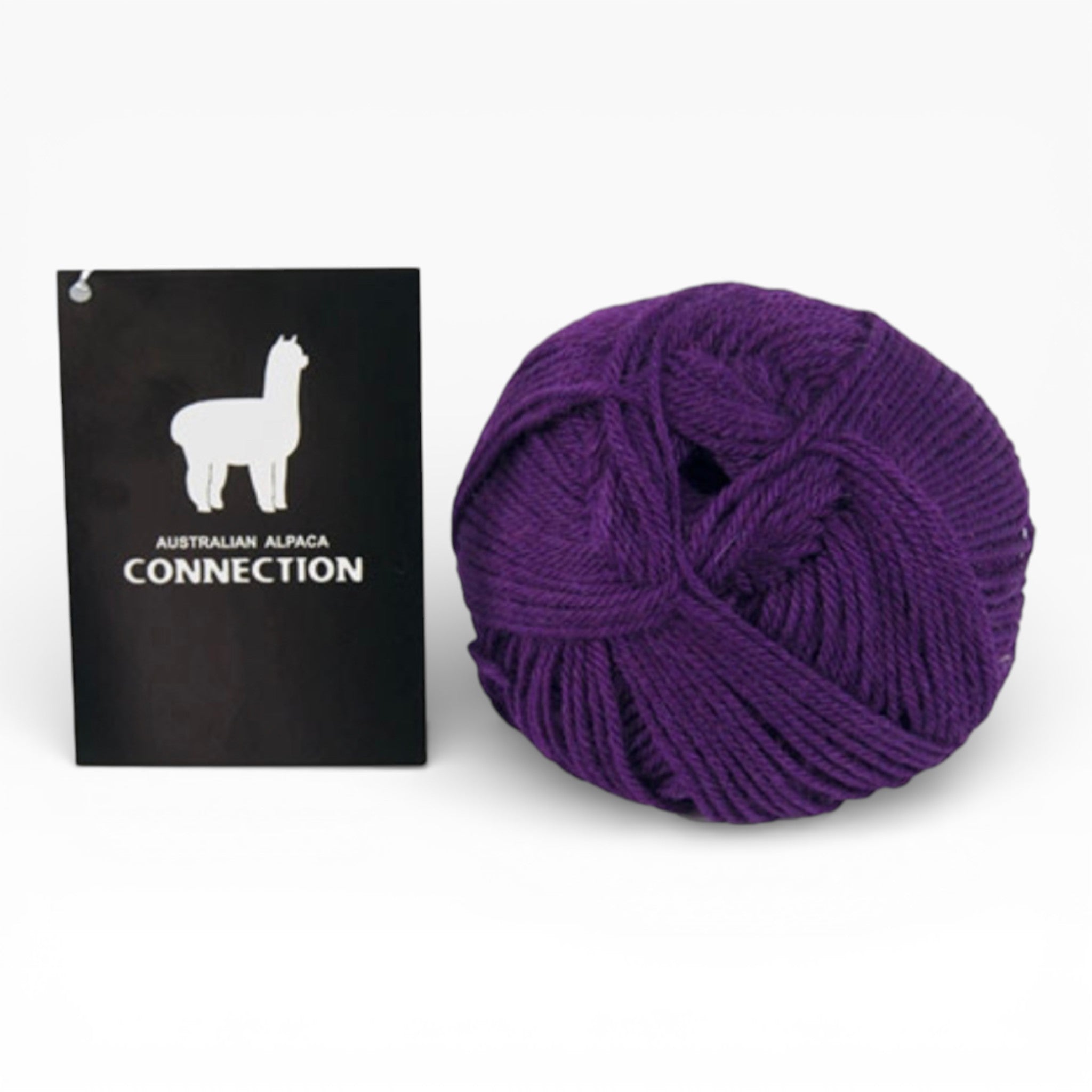AAC 8ply Alpaca Yarn Purple Tobacco