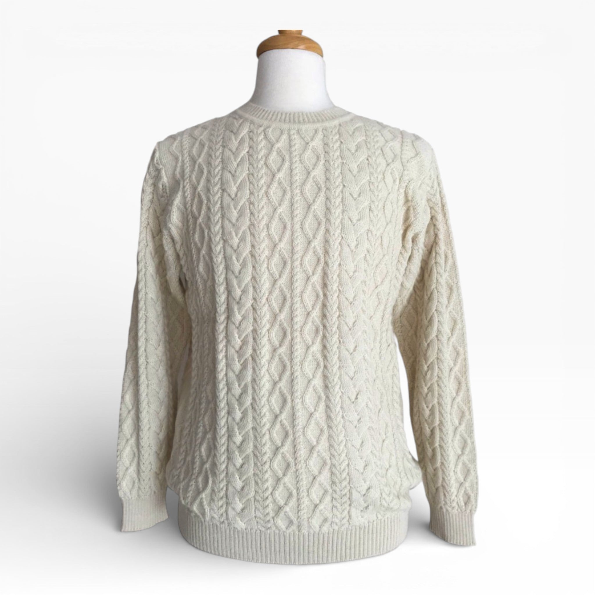 Cream Cable Men's Sweater