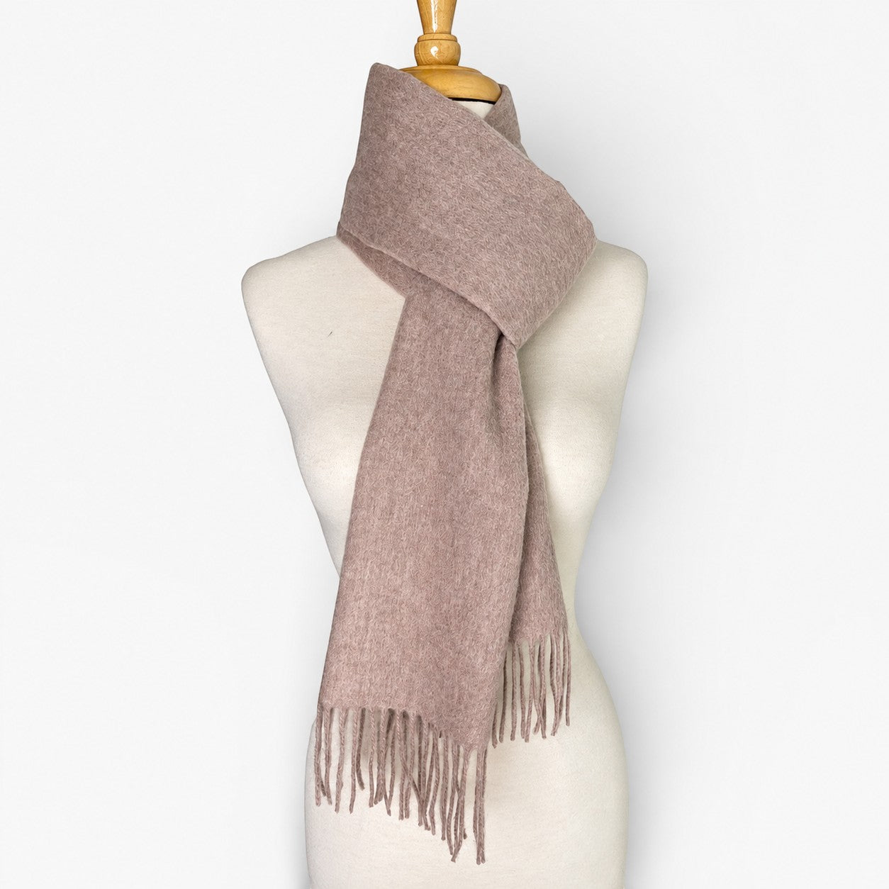 Soft natural shade alpaca scarf made in Australia