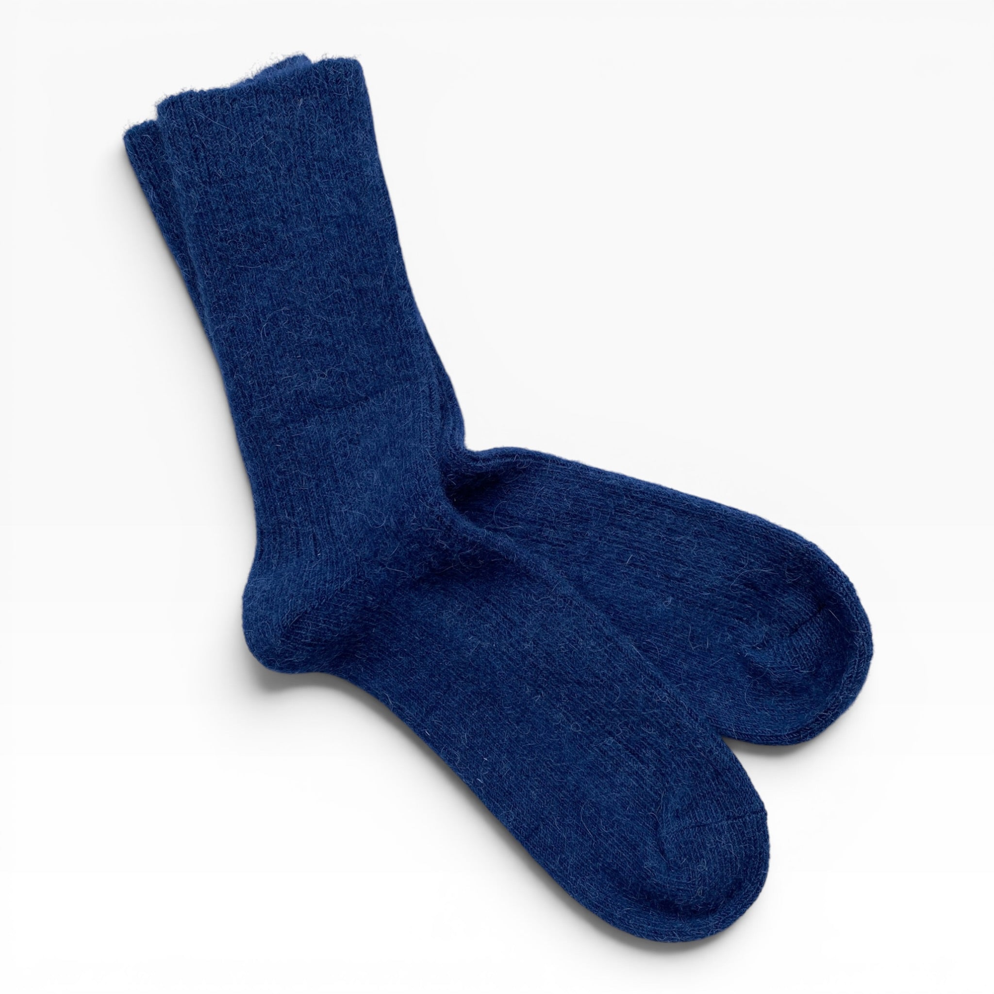 Humphrey Law thick winter socks in Denim, breathable natural fibre socks for boots.