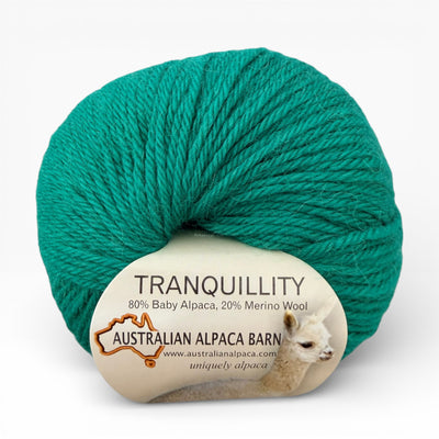 Tranquillity 8 Ply Baby Alpaca Yarn - Dark Emerald