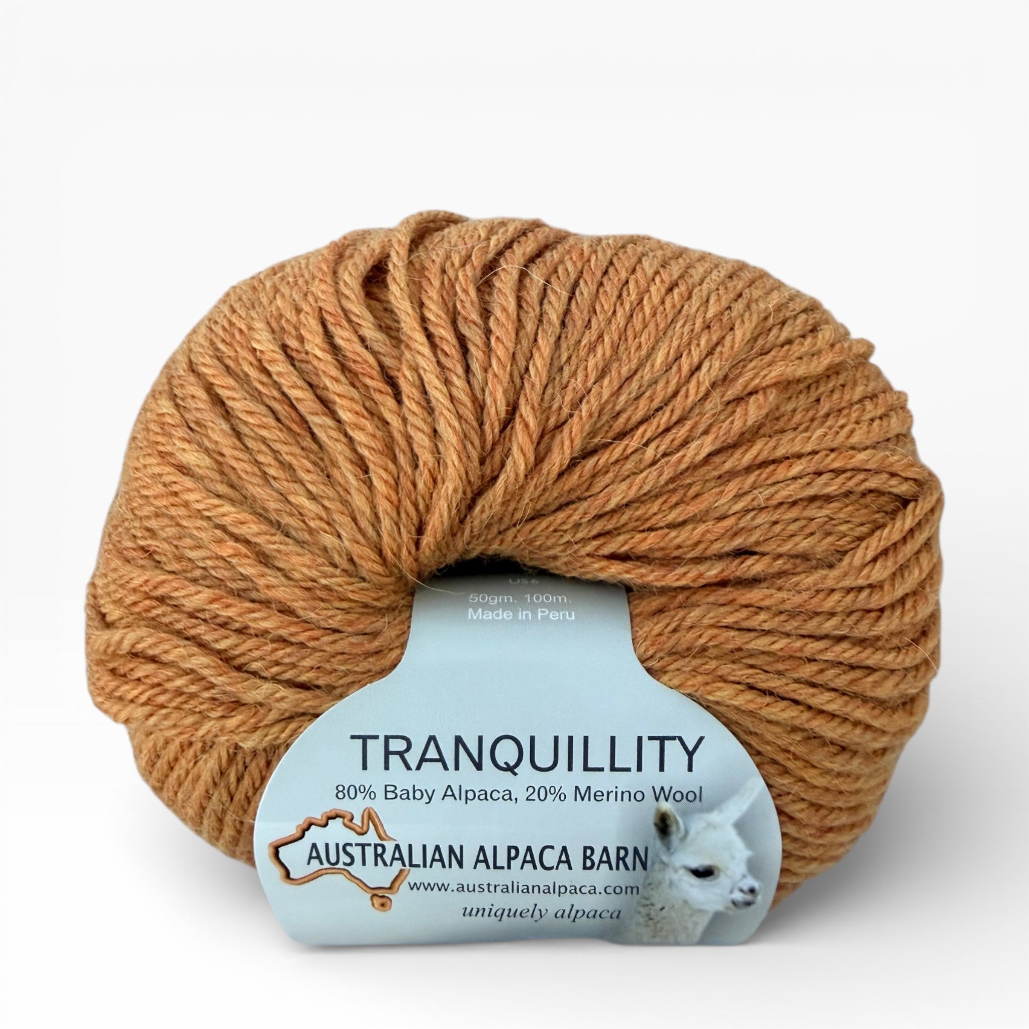Mustard Tranquillity 8 Ply alpaca merino yarn