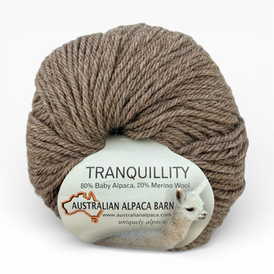 Tranquillity 8 Ply Baby Alpaca Yarn - Nutmeg