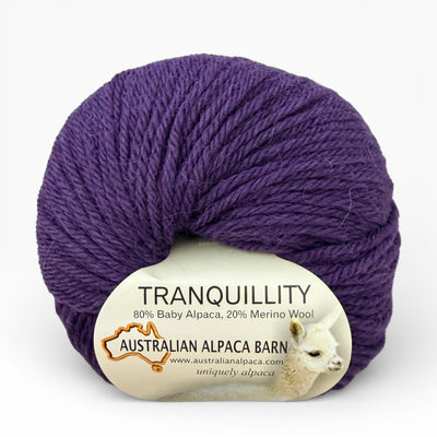 Tranquillity 8 Ply Baby Alpaca Yarn - Purple
