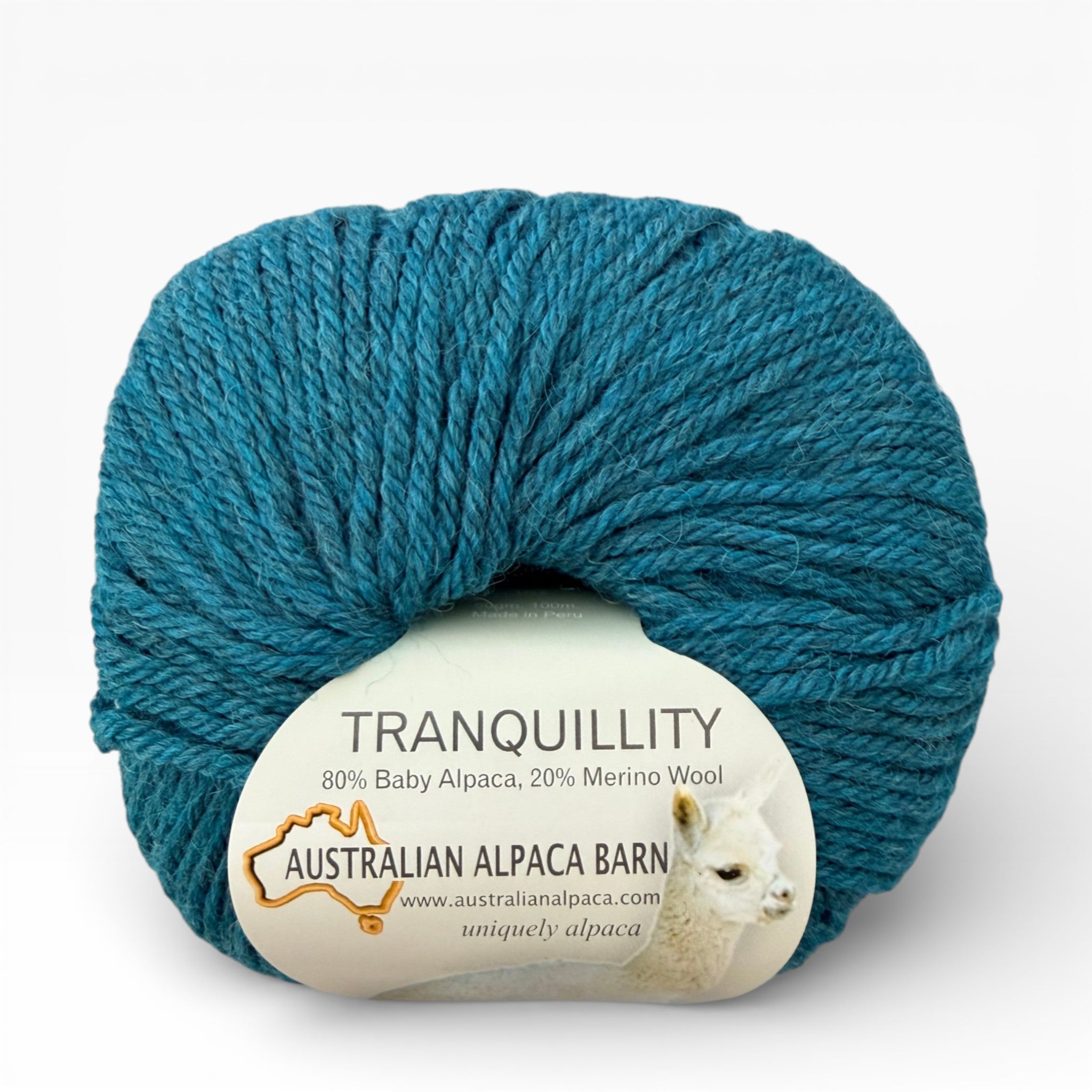 Blue toned baby alpaca and merino yarn for knitting
