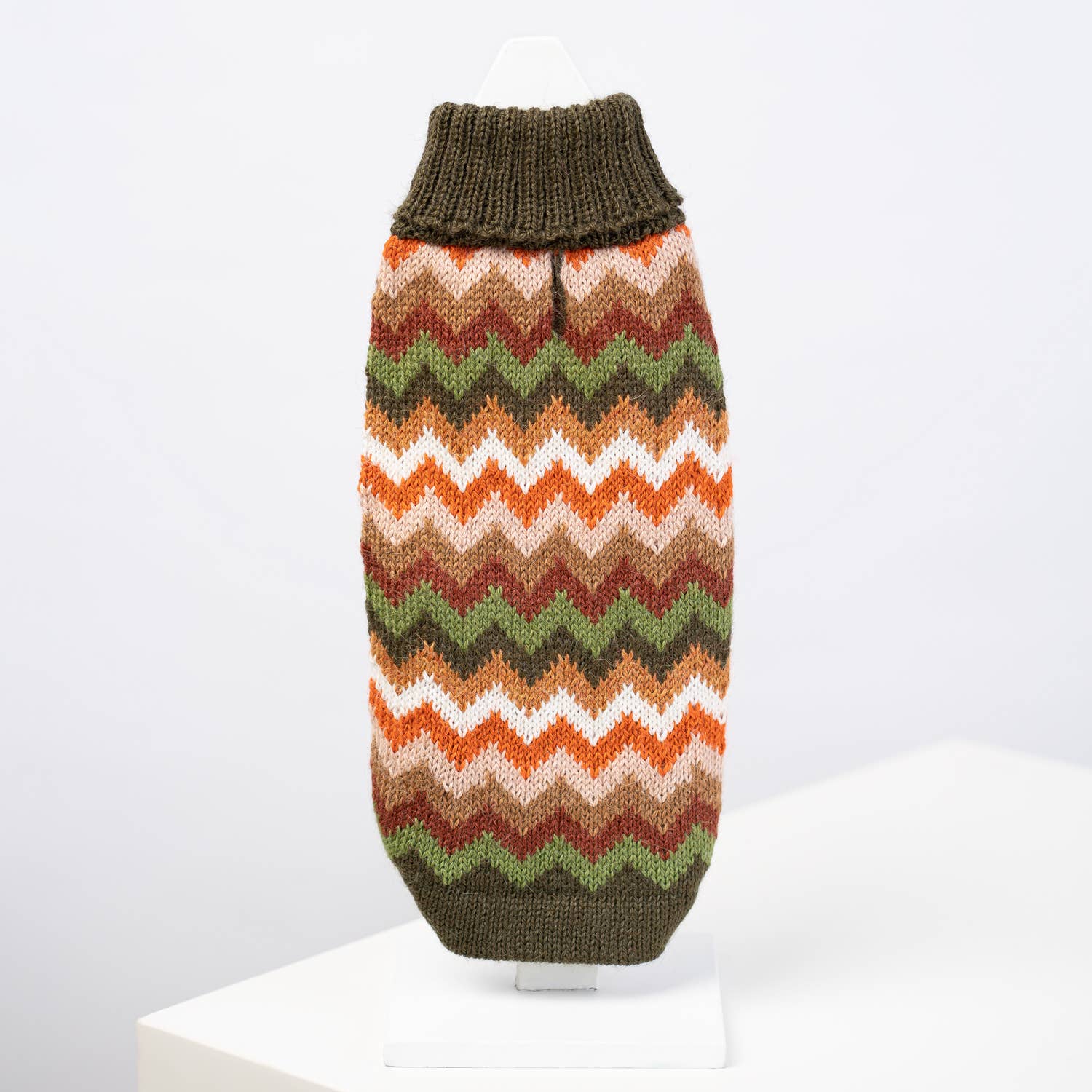 #Color_Forest Chevron Knit