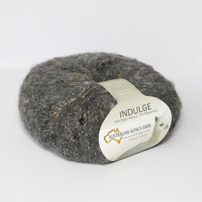 Indulge Baby Alpaca Bouclé Yarn - Charcoal