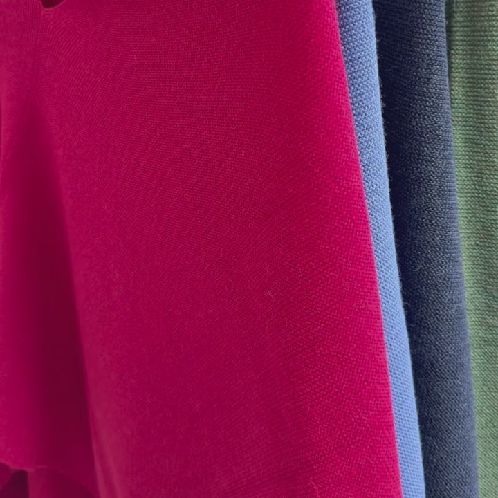 Alpaca Poncho Video Showing multiple colours