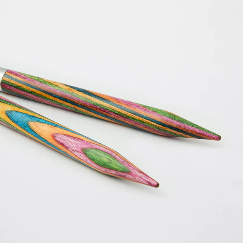 KnitPro interchangeable needle tips for flexible circular knitting.